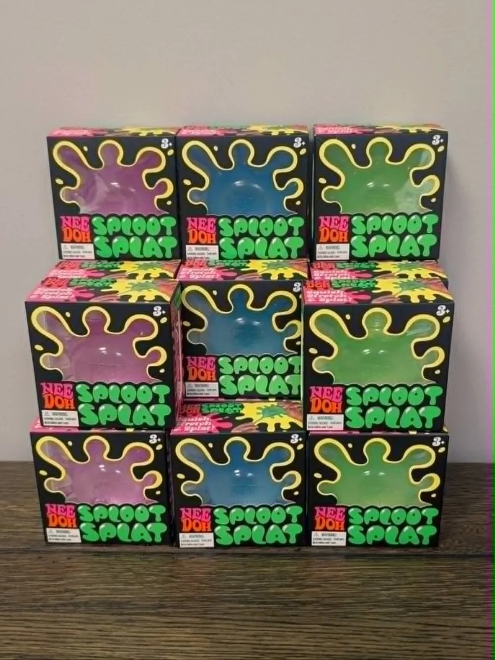 NeeDoh SplootSplat Blue Schylling Sensory Fidget Squishy NEW Sealed